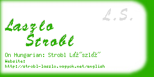 laszlo strobl business card